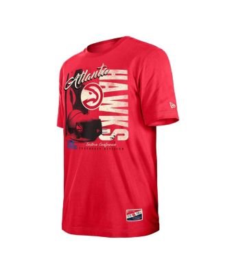 Men's Red Atlanta Hawks Distressed Throwback Vintage Color Pack T-Shirt