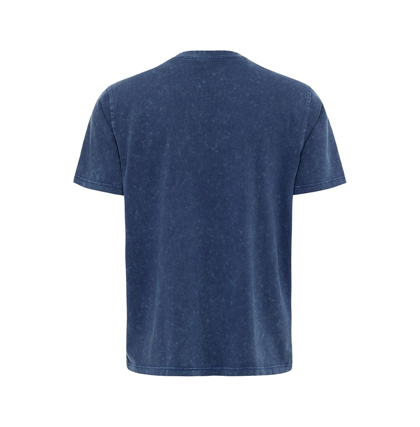 Футболка Sportiqe Blue Minnesota Timberwolves Distressed Rock Roll Collection Angus Premium Mineral Wash — фото 2