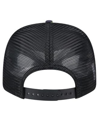 Men's Navy/Black Houston Texans Adventure Drinks Pattern 9SEVENTY Stretch-Snap Hat