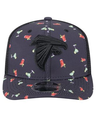 Мужская темно-синяя / черная шляпа Atlanta Falcons Adventure Drinks с рисунком 9SEVENTY, стрейч-бейсболка с застежкой-молнией