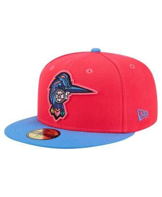New Era - Men's Red/Light Blue Fayetteville Woodpeckers Copa de la Diversion 59FIFTY Fitted Hat