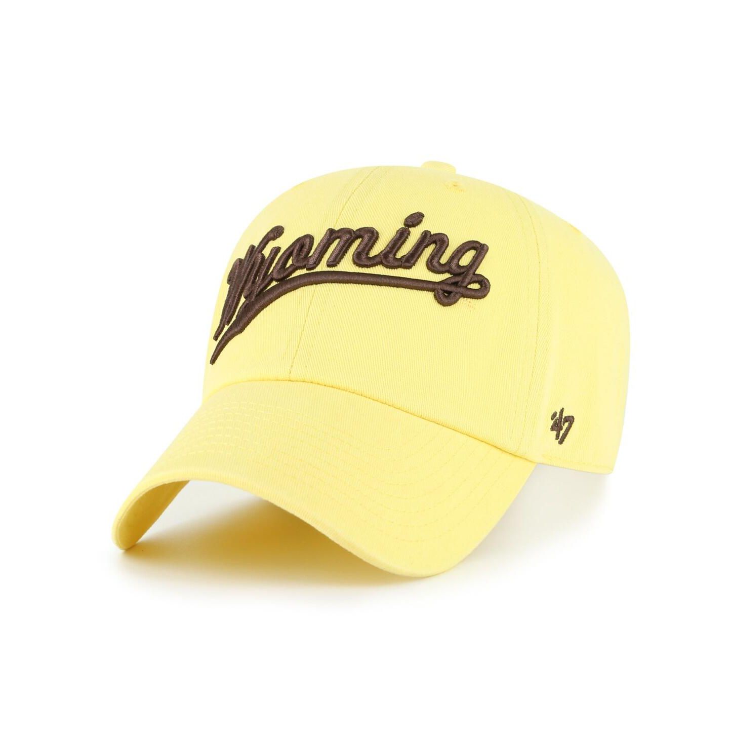 Мужская кепка '47 Brand Gold Wyoming Cowboys Vault Clean Up Adjustable Hat — фото 1