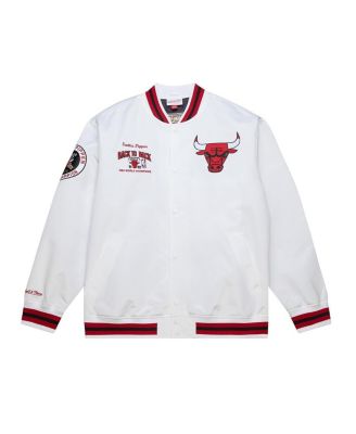 Men's Scottie Pippen White Chicago Bulls NBA Legends Full-Snap Satin Jacket