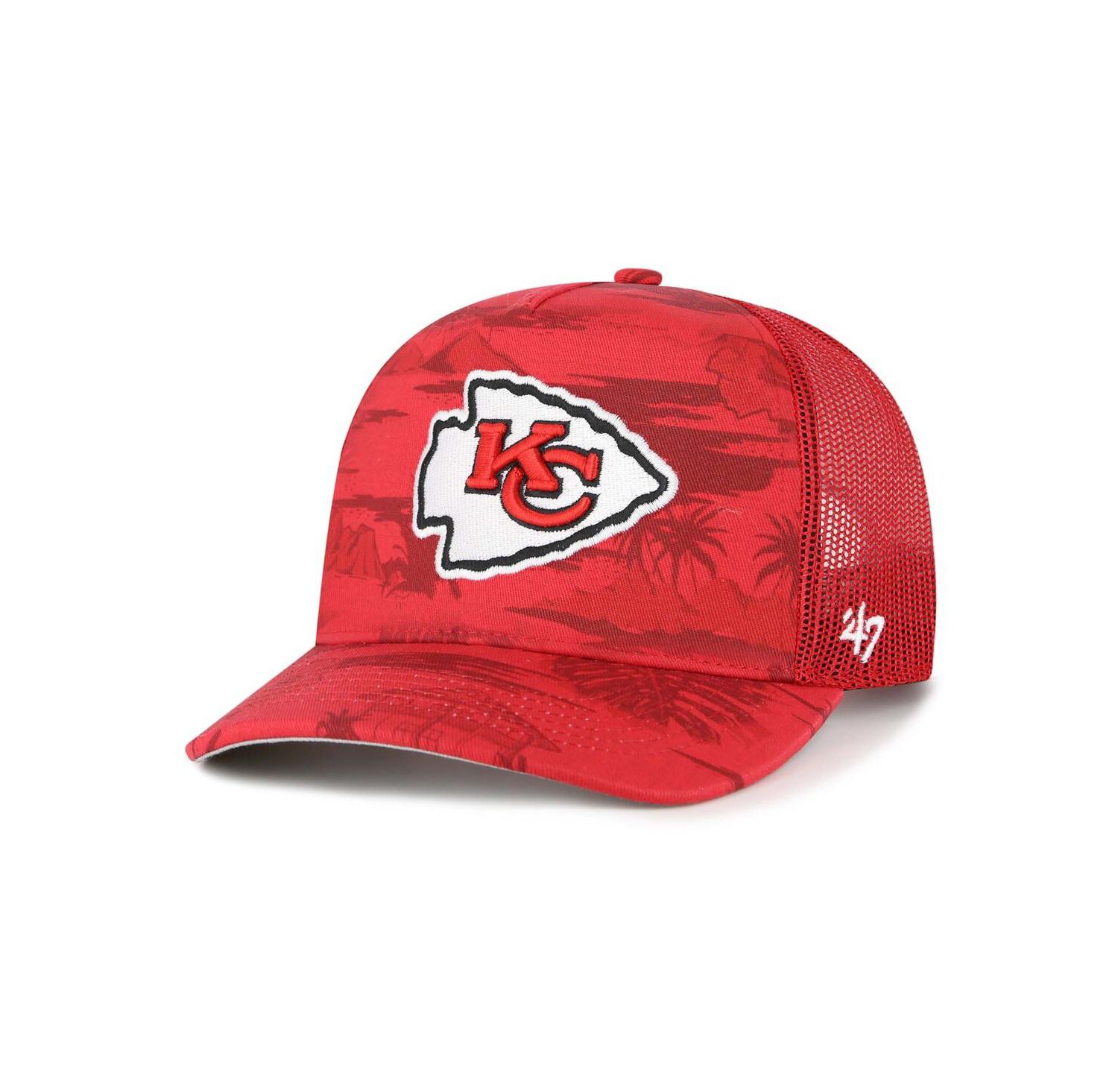 Men's Red Kansas City Chiefs Fiji Trucker Adjustable Hat
