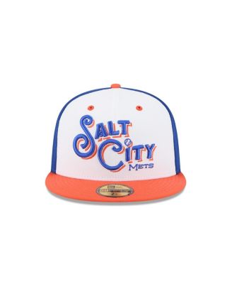 Мужская синяя шляпа New Era от Syracuse Mets Theme Nights 59, приталенная по фигуре.