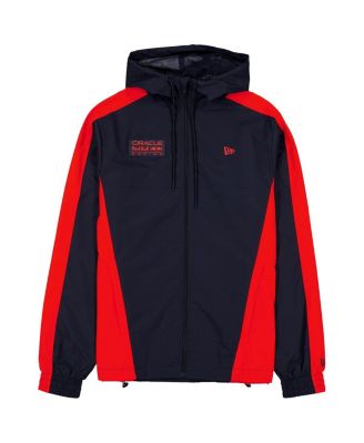 New Era Men's Navy Red Bull Racing Lightweight Full-Zip Hooded