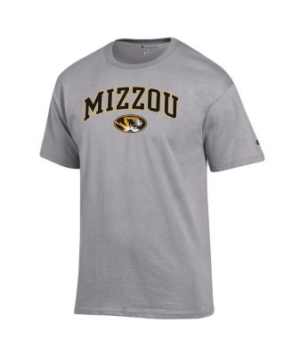 Мужская футболка с логотипом Champion's Heather Gray Missouri Tigers в виде арки поверх логотипа