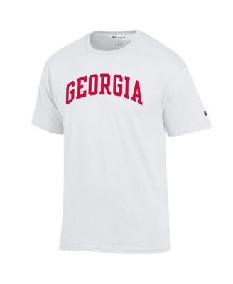 Мужская белая футболка Champion от Georgia Bulldogs Basic Arch