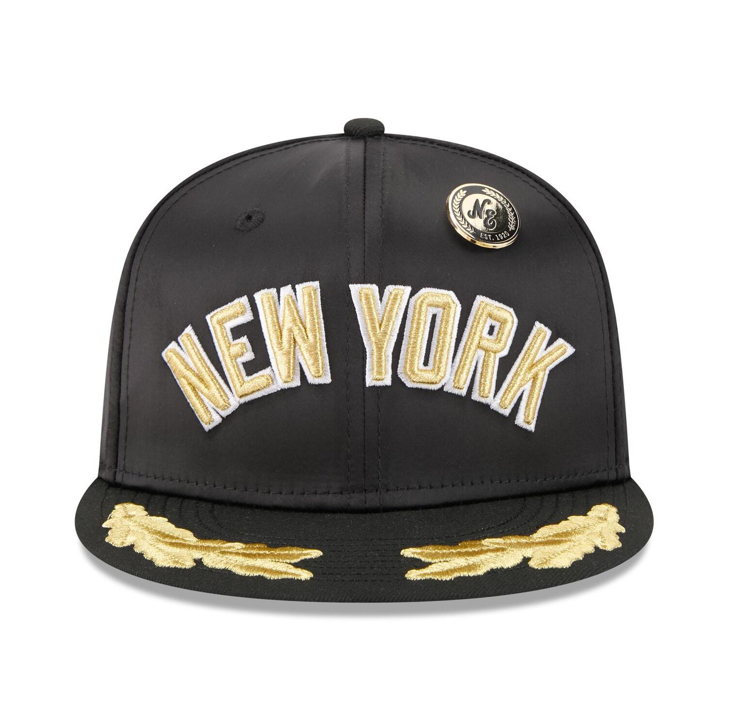 Men's Black New York Yankees 2025 59FIFTY Day Gold Leaf 59FIFTY Fitted Hat