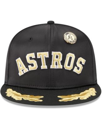 Men's Black Houston Astros 2025 59FIFTY Day Gold Leaf 59FIFTY Fitted Hat