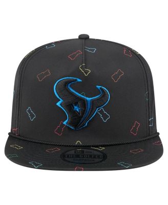 Men's Black Houston Texans Gummy Golfer Snapback Hat