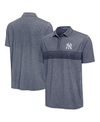 Antigua - Men's Heather Navy New York Yankees Dashing Polo Shirt