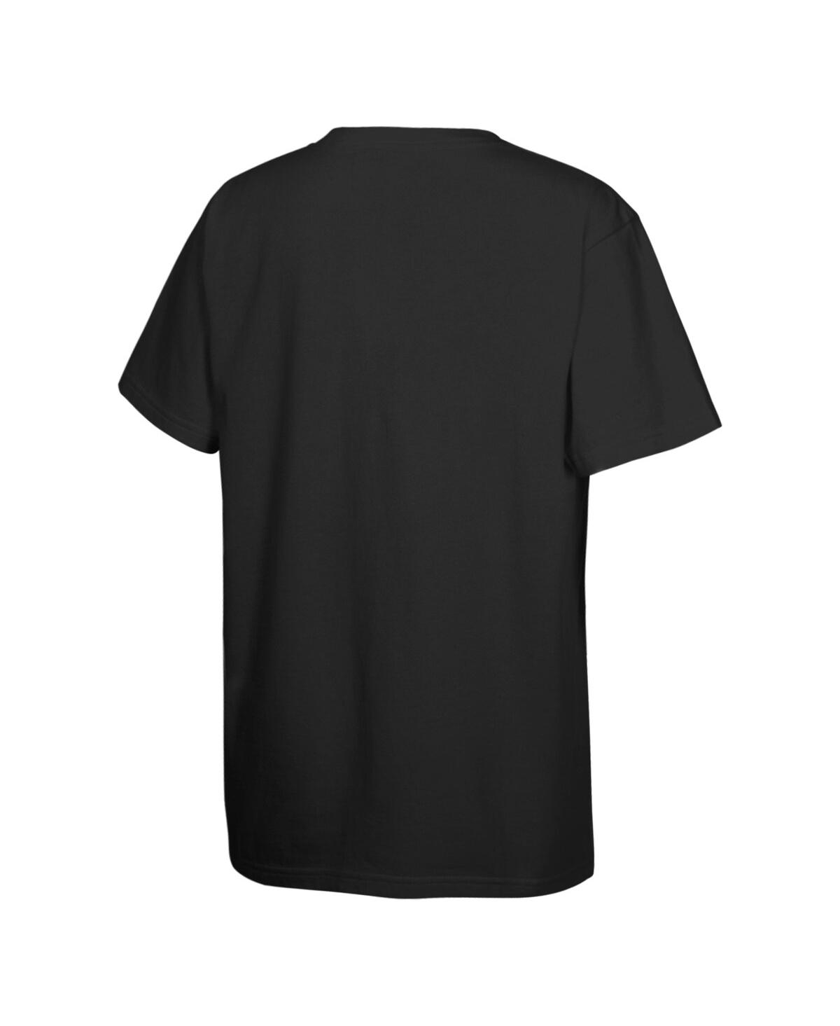 Mitchell & Ness Big Boys And Girls Black Los Angeles Lakers 2025 Nba Playoffs Retro Monumental T-shirt In Black