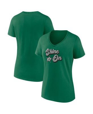 Fanatics - Women's Kelly Green Dallas Stars Iconic V-Neck T-Shirt