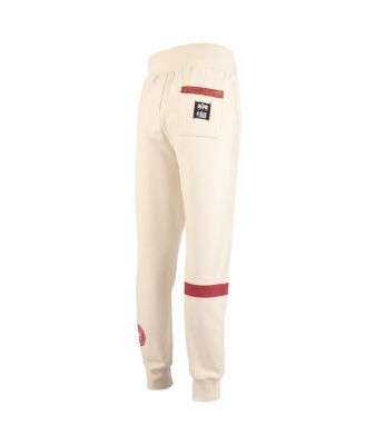 x NBA Men's Cream Atlanta Hawks Culture Hoops Collection Premium Jogger Pants