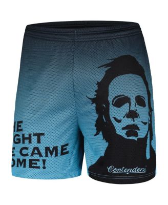 Одежда претендентов Мужские черные шорты Halloween the Knife Mesh Active Shorts