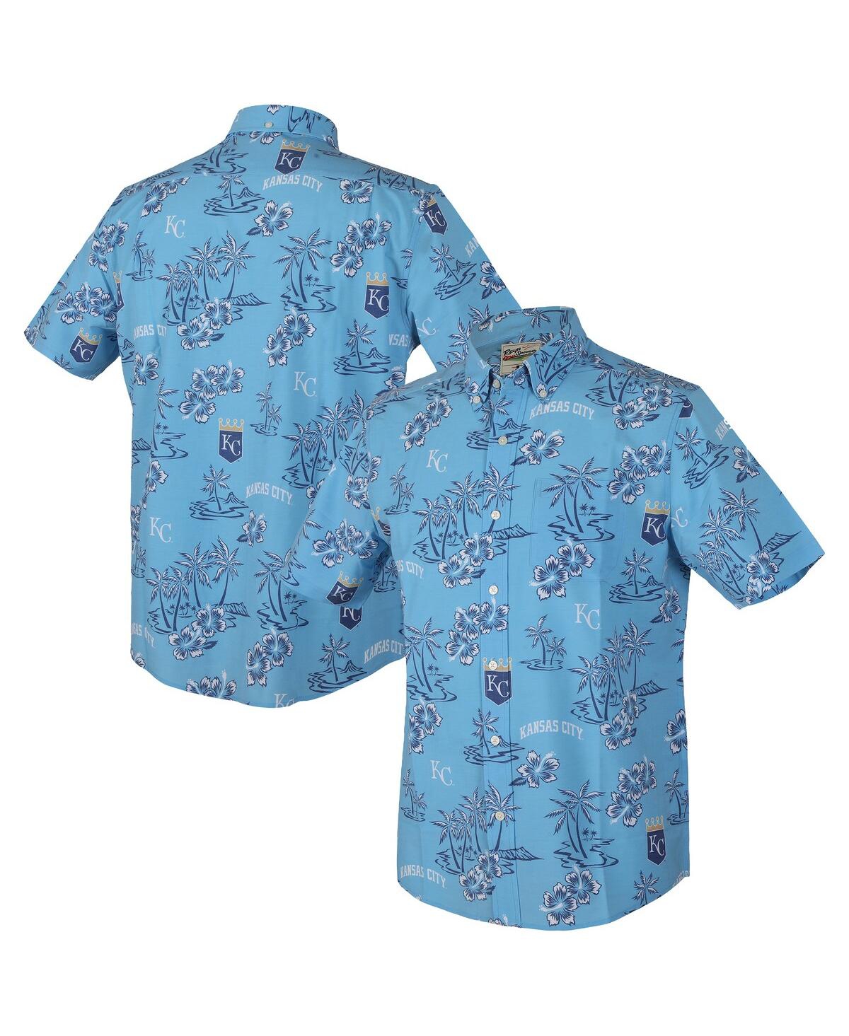 Men's Light Blue Kansas City Royals Kekai Performance Button-Up Top - Light Blue