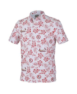 Reyn Spooner Mens White St Louis Cardinals Cooperstown Collection Performance Polo Shirt 18990₽