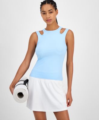 Women's Cutout Ribbed Tank Top, Exclusively at Macy's