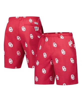 Columbia - Men's Crimson Oklahoma Sooners PFG Backcast III Omni-Shade Shorts