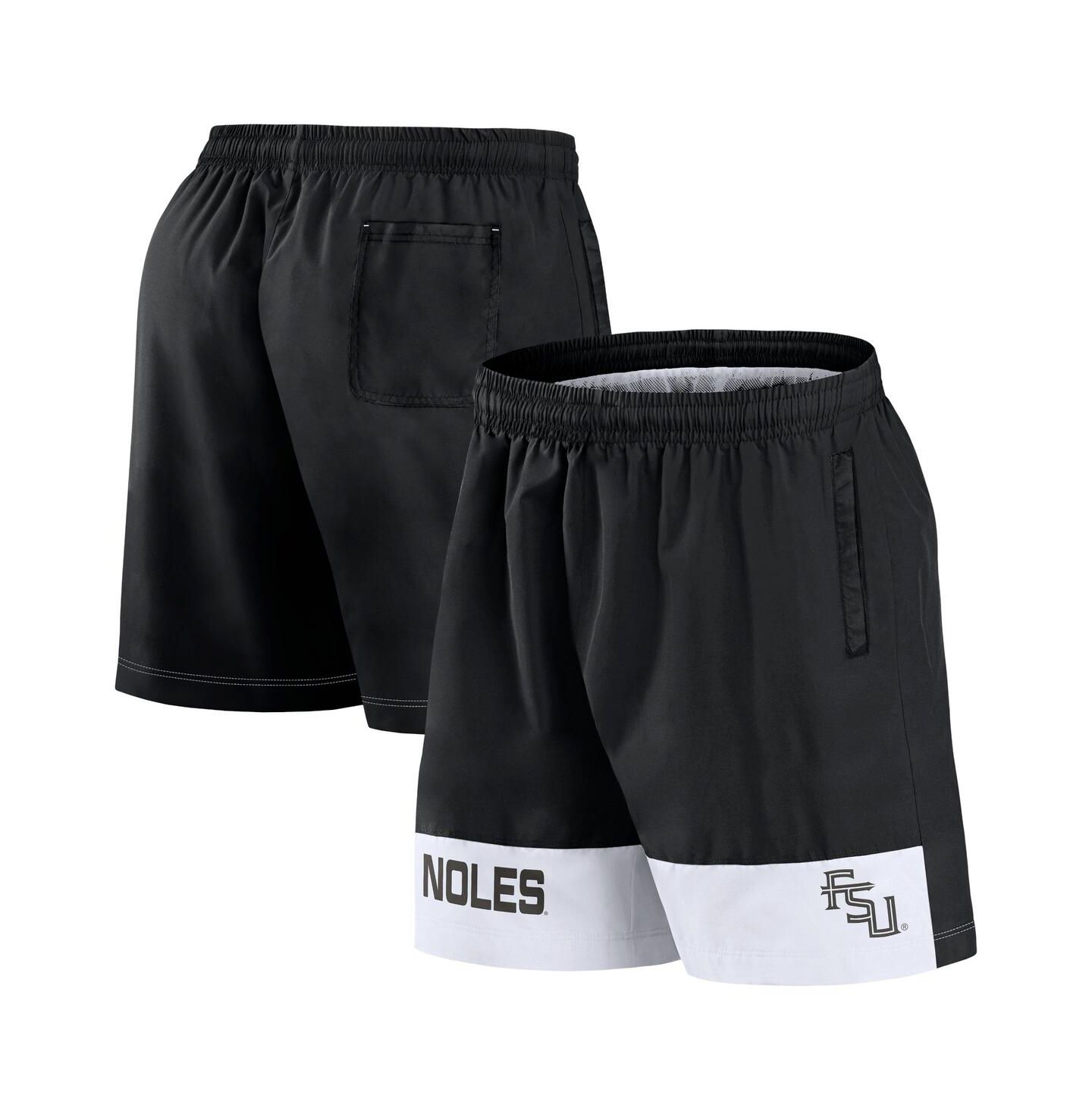Мужские тканые шорты Fanatics Florida State Seminoles Elements Intensity, Black — фото 1