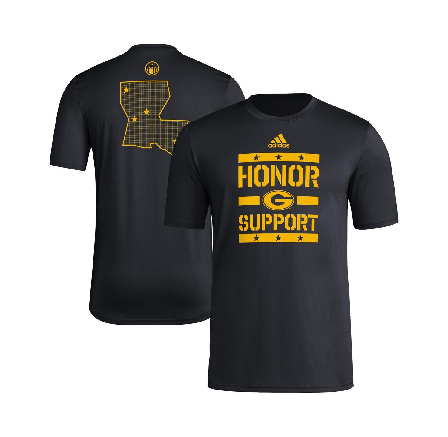 Men's Black Grambling Tigers Honor Support Pre-Game T-Shirt