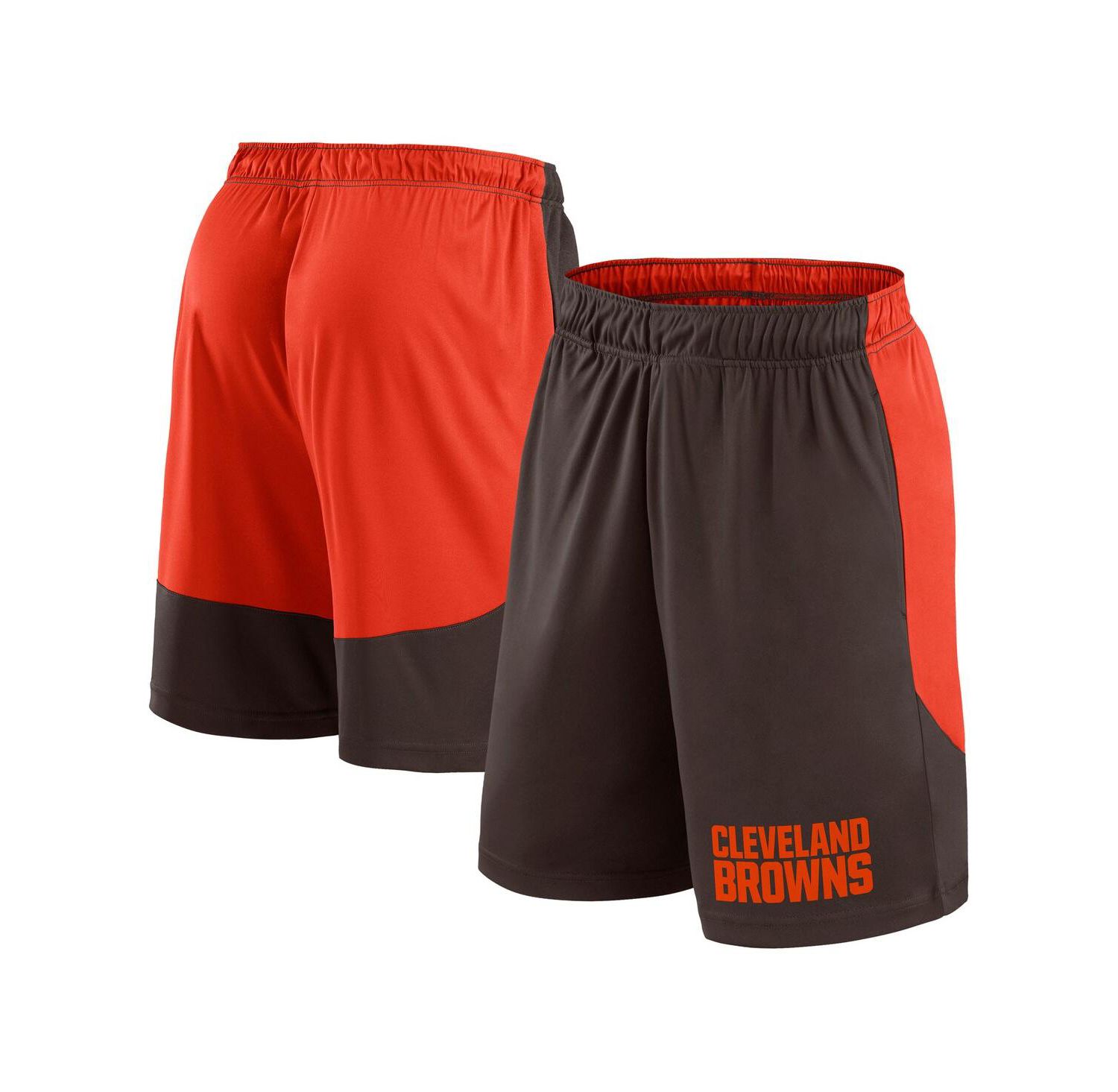Men's Brown/Red Cleveland Browns Launch Shorts