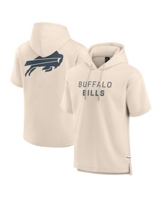 Fanatics - Men's Cream Buffalo Bills Elements Future Ground Lettering Short Sleeve Pullover Hoodie