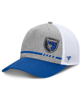 Fanatics - Men's Heather Gray San Jose Earthquakes Low Block Trucker Adjustable Hat