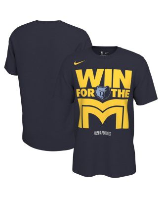 Nike - Men's and Women's&nbsp;College Navy Memphis Grizzlies 2025 NBA Playoffs On-Court Mantra T-Shirt