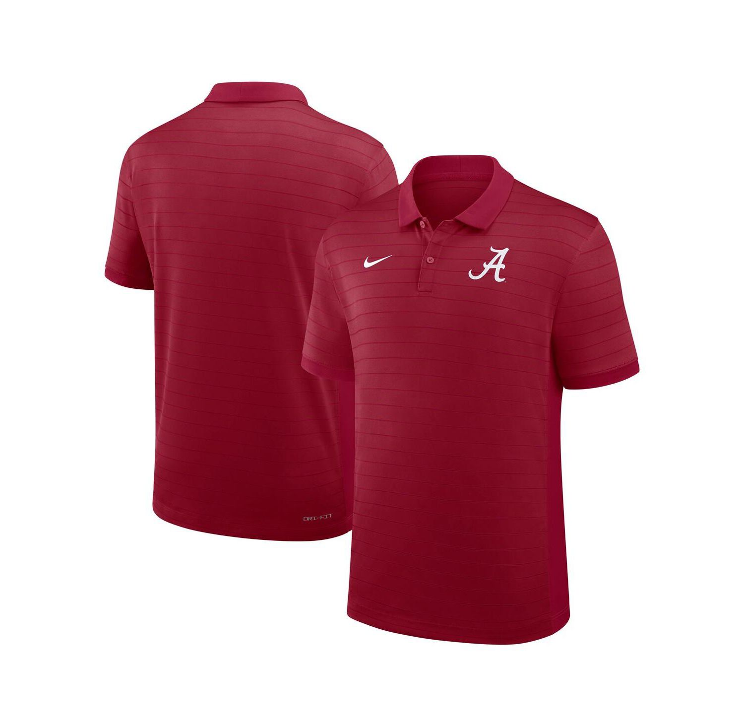Men's Crimson Alabama Crimson Tide 2025 Early Season Coaches Sideline Victory Stripe Performance Polo Shirt