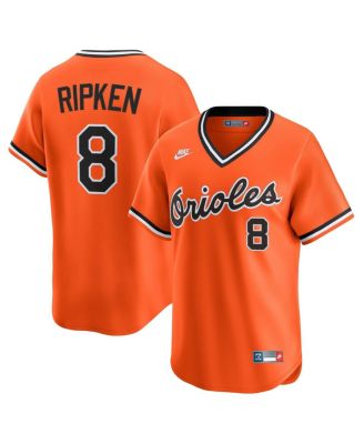 Nike - Men's Cal Ripken Sr. Orange Baltimore Orioles Throwback Cooperstown Collection Limited Jersey