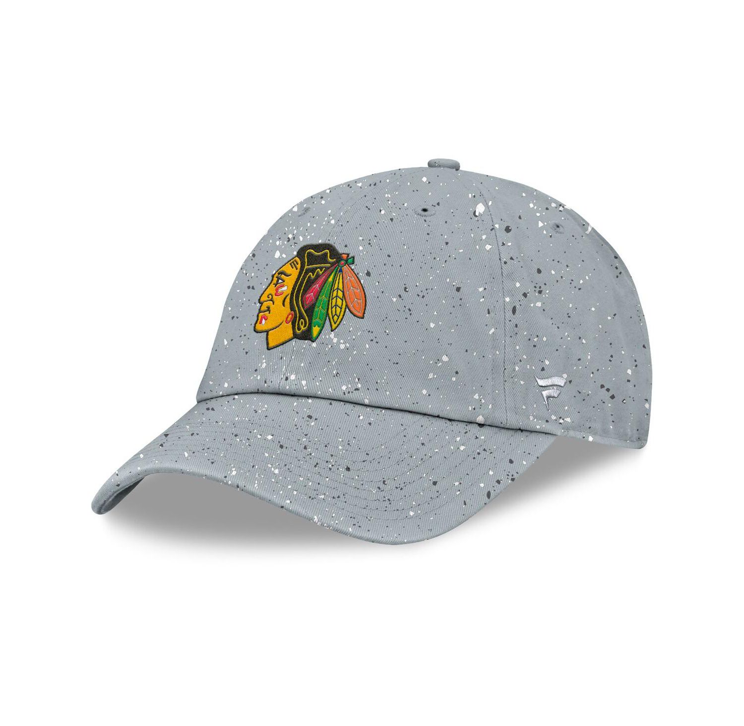 Women's Gray Chicago Blackhawks Heritage Snow Day Speckle Adjustable Hat