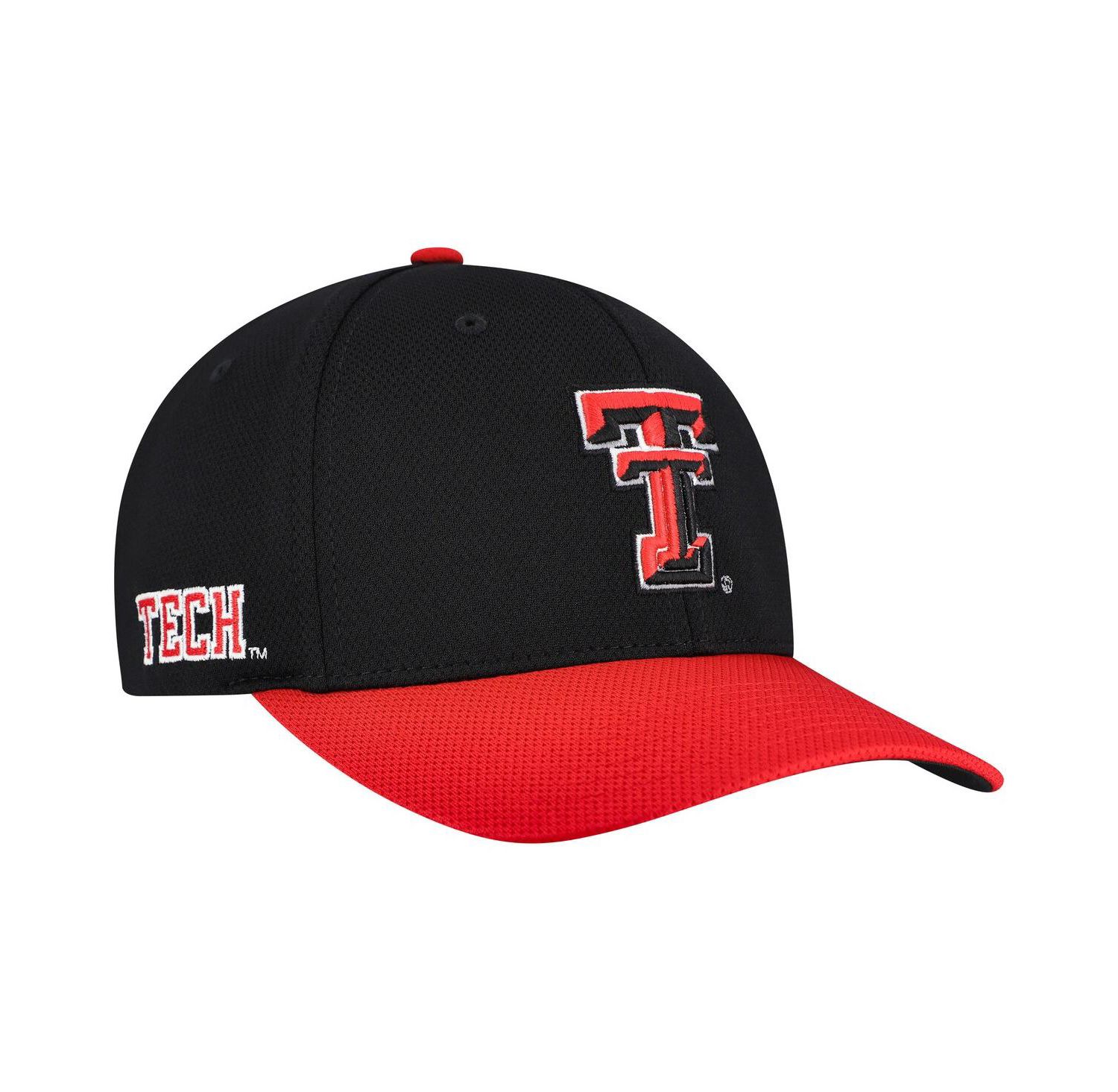 Men's Black/Red Texas Tech Red Raiders Reflex Two-Tone Flex Hat