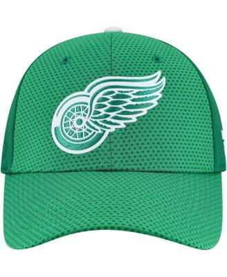 Мужская кепка Fanatics Kelly Green Detroit Red Wings Authentic Pro на День Святого Патрика Flex
