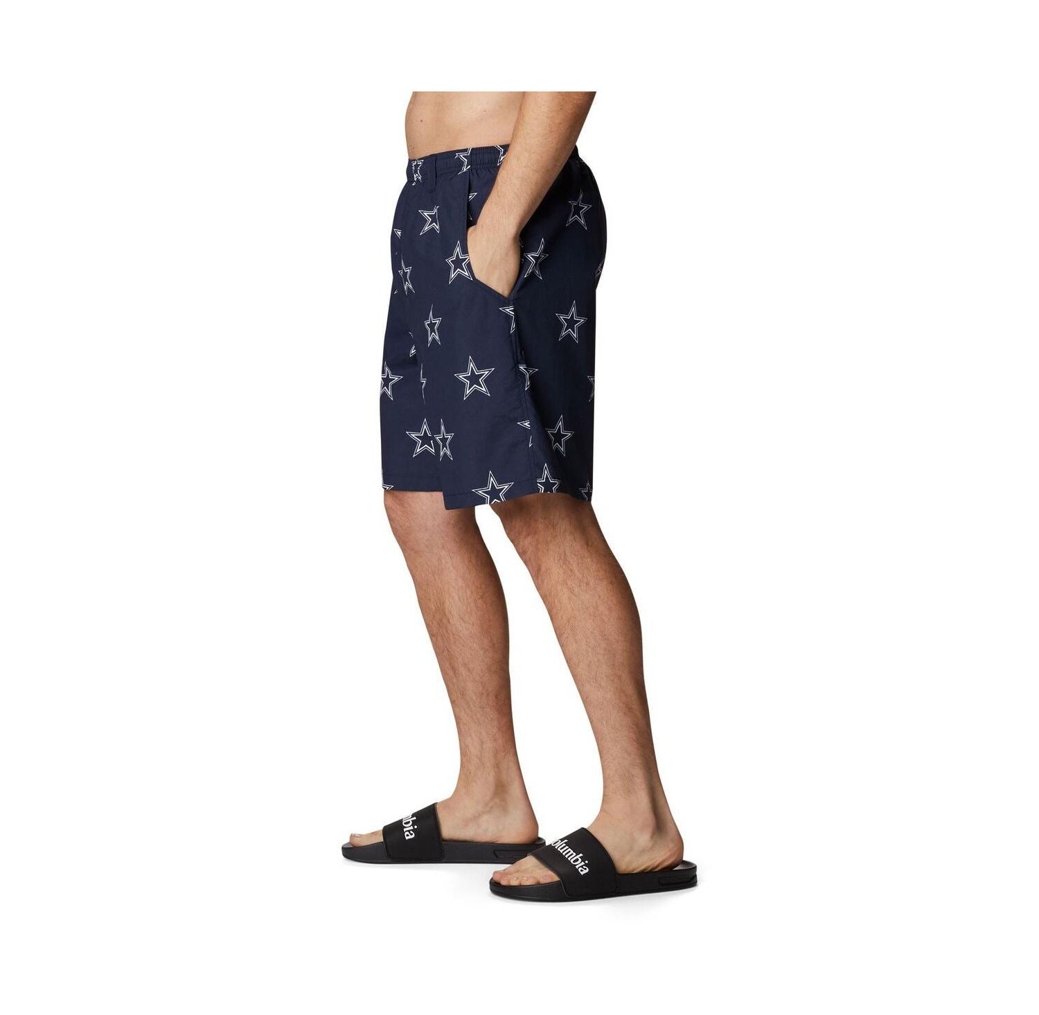 Men's Navy Dallas Cowboys Backcast III Printed Shorts