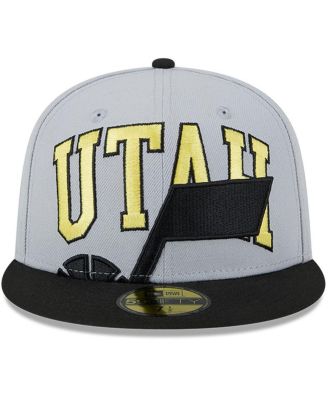 Men's Gray/Black Utah Jazz Tip-Off Two-Tone 59FIFTY Fitted Hat