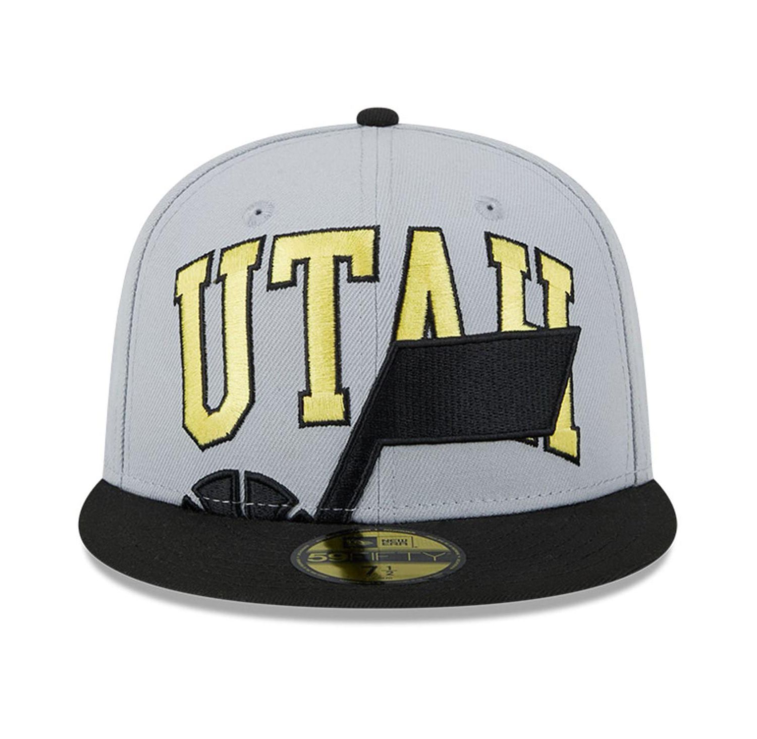 Men's Gray/Black Utah Jazz Tip-Off Two-Tone 59FIFTY Fitted Hat
