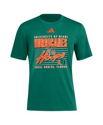 Мужская зеленая футболка Adidas Miami Hurricanes Locker Swish Tri-Blend от Adidas