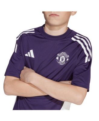 Big Boys and Girls Purple Manchester United 2025/26 Training Jersey