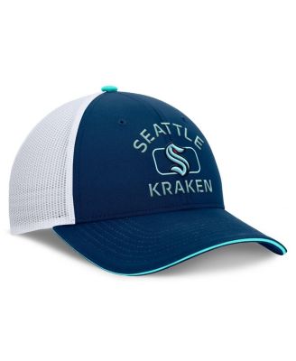 Men's Deep Sea Blue/White Seattle Kraken Authentic Pro Rink Trucker Hat