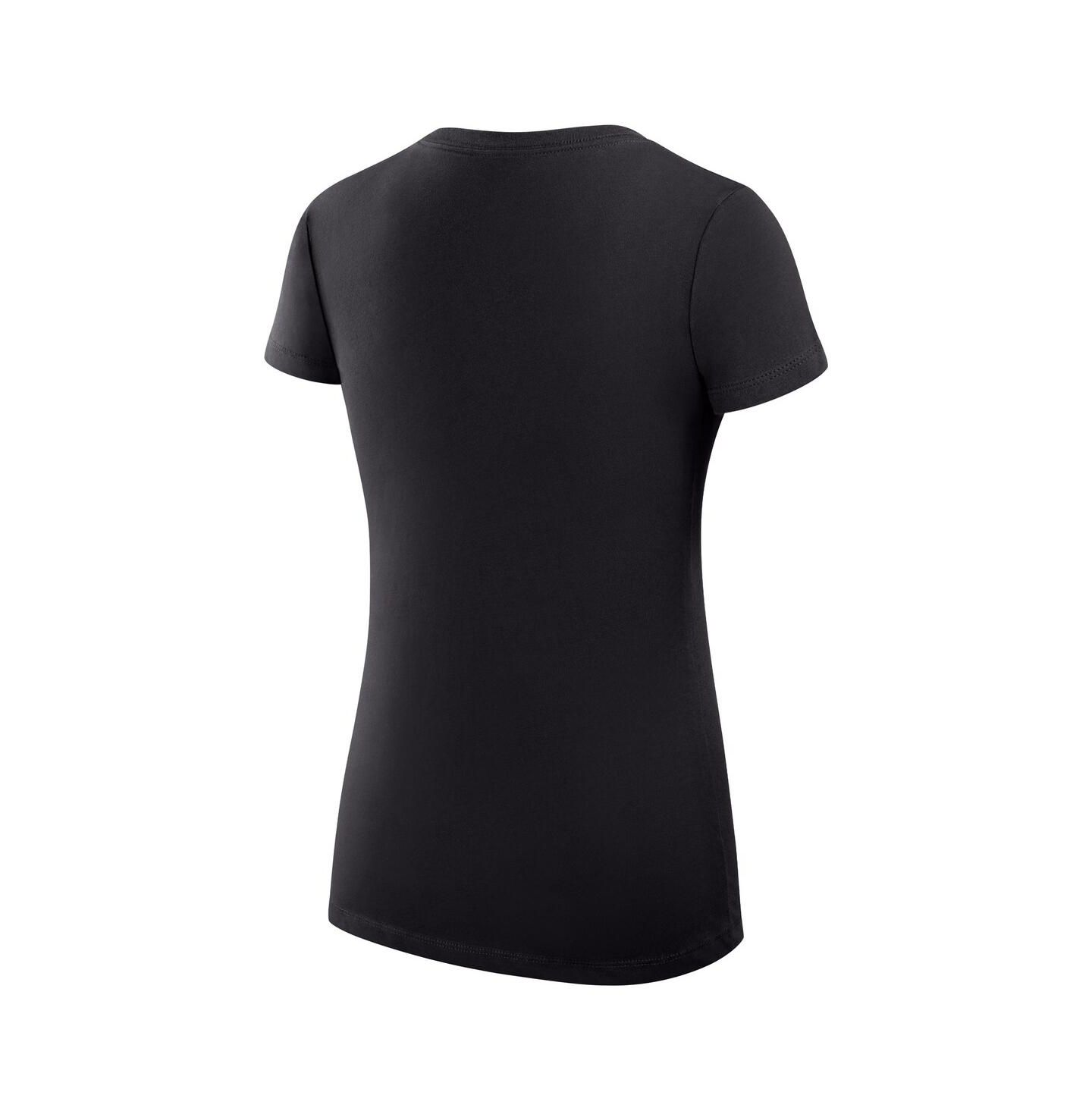 Женская футболка G-III 4Her by Carl Banks Black Boston Celtics Large City Logo Fitted V-Neck — фото 3