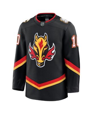Мужская футболка Fanatics Jonathan Huberdeau черного цвета Calgary Flames Alternate Премиум-класса