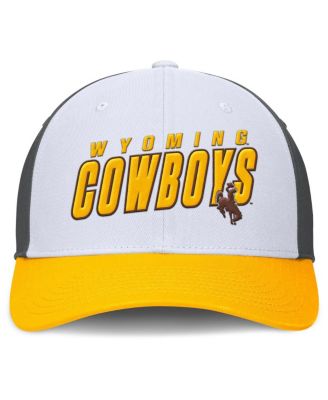 Мужская белая с золотом шляпа Wyoming Cowboys от Top of the World, регулируемая по размеру