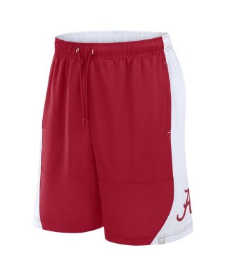 Мужские малиновые/белые шорты Fanatics от Alabama Crimson Tide Strength Unleashed