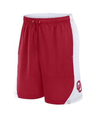 Мужские малиновые/белые шорты Fanatics Oklahoma Sooners Strength Unleashed от Fanatics