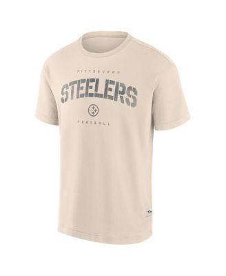 Мужская кремовая футболка Fanatics Pittsburgh Steelers Elements выдержанная в тон Future Ground