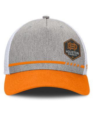 Men's Heather Gray Houston Dynamo FC Low Block Trucker Adjustable Hat