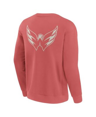 Men's Red Washington Capitals Elements Future Ground Lettering Pullover Sweatshirt
