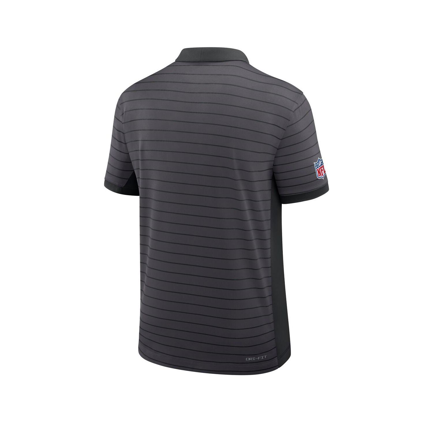Men's Gray Dallas Cowboys Sideline Victory Stripe Performance Polo Shirt